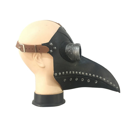 Steampunk Plague Doctor Mask, Beak Latex Mask, Personality Protection, Droplet Splash Artifact