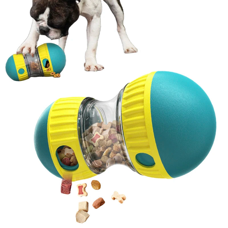 Food Dispensing Dog Toy Tumbler Leaky Food Ball Puzzle Toys Interactive Slowly Feeding Protect Stomach Increase Intelligence Toy