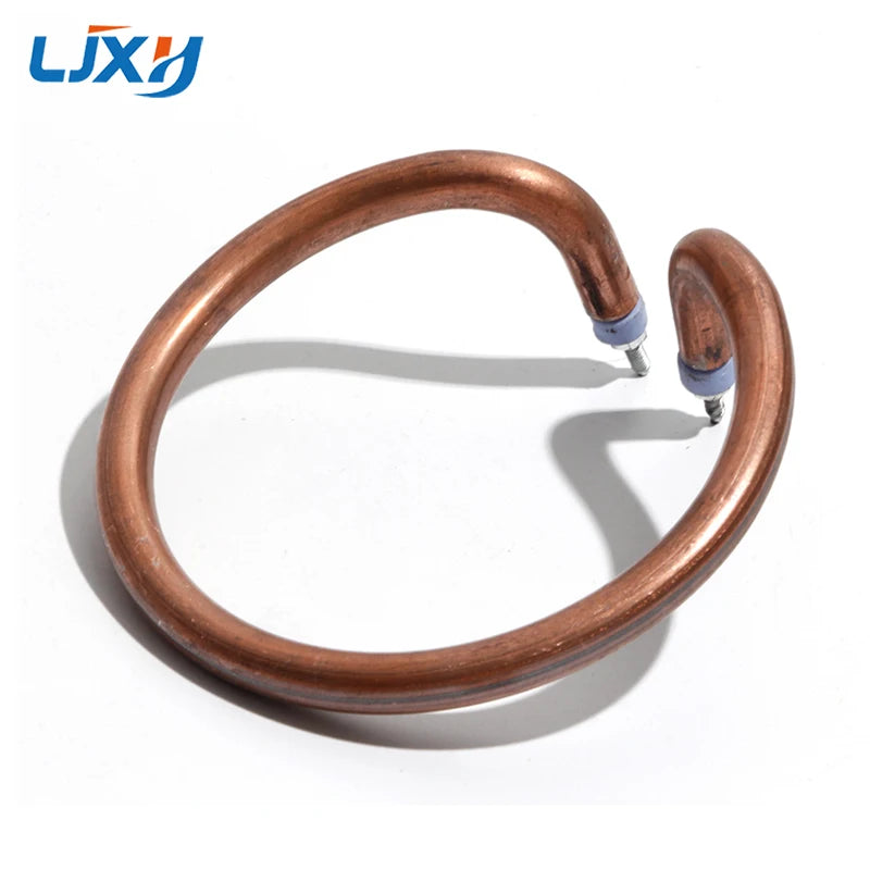 LJXH Electric Wok Heating Pot Tube Frying Pan Pipe with Iron Electroplated Copper Anti-rust Accessories Circle Dry Burning Round