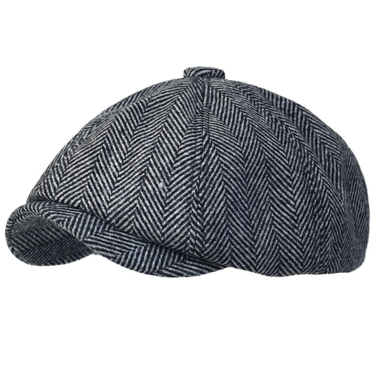 Peaky Blinders Hat Men's Newsboy Hats Vintage Herringbone Octagon Cap Women Berets Gatsby Flat Hat British Painters Hats Soft