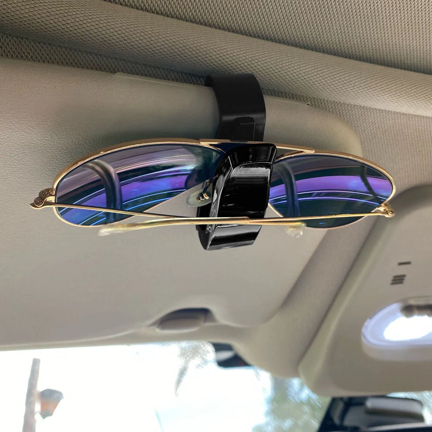 Universal Car Auto Sun Visor Glasses Box Sunglasses Clip Card Ticket Holder Fastener Pen Case Eyeglasses Accessories