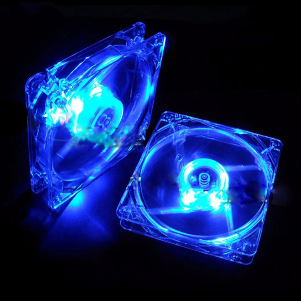 120mm PC Computer fan 4 LEDs Case colorful Cooling Fan Plastic 12CM Fan for Computer Case CPU Cooler Radiator pk arsylid  cooler