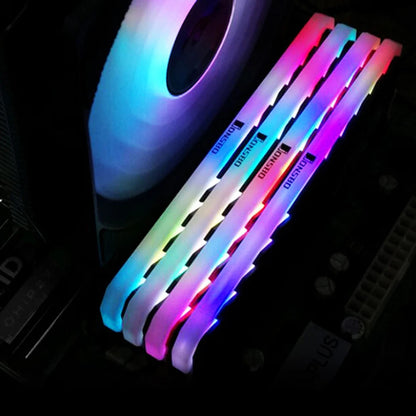 2/1pcs RAM Heatsink Cooler RGB 256 Color Radiator DDR DDR3 DDR4 Memory Cooling Vest Heat Sink for Desktop PC Gaming Overclocking