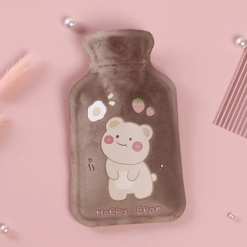 Hot Water Bottle Bag Cute Warm Belly Treasure Cartoon Warmer Filled Mini Explosion-proof Portable Winter Reusable Hand Warmer