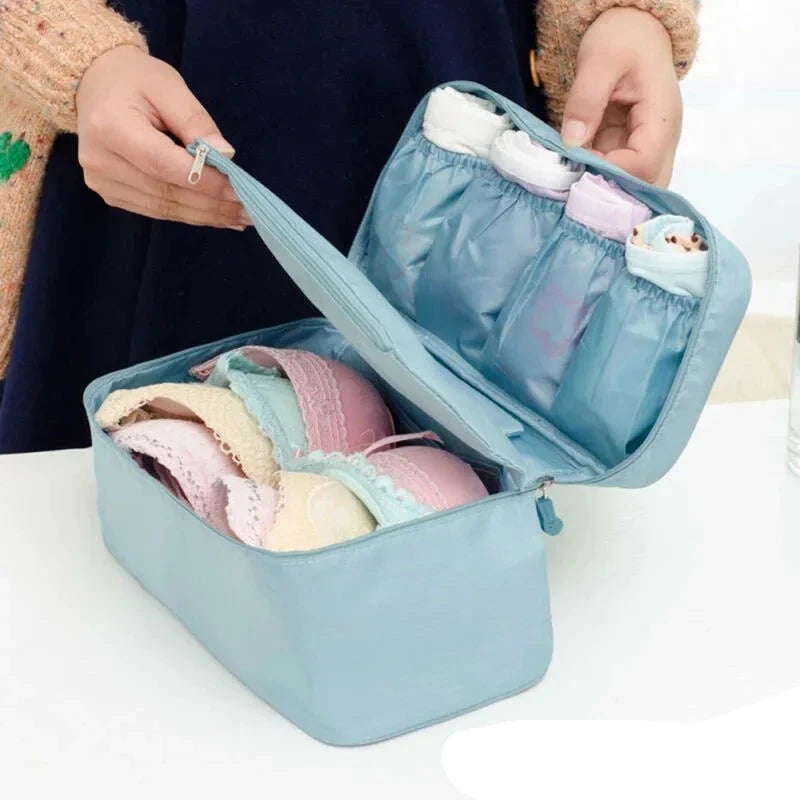 Daily Travel Storage Bag For Underwear Cosmetics Makeup Travel Organizer Bag Wardrobe Closet Clothe Pouch Socks Panties Bra Bags