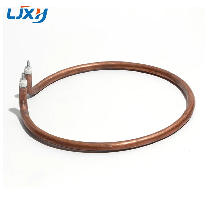 LJXH Electric Wok Heating Pot Tube Frying Pan Pipe with Iron Electroplated Copper Anti-rust Accessories Circle Dry Burning Round