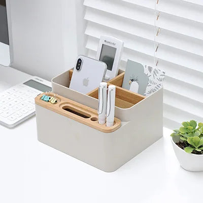 Multi-function Desktop Storage Box Detachable Partition Coffee Table Remote Control Cosmetics Stationery Organization  ZM1126