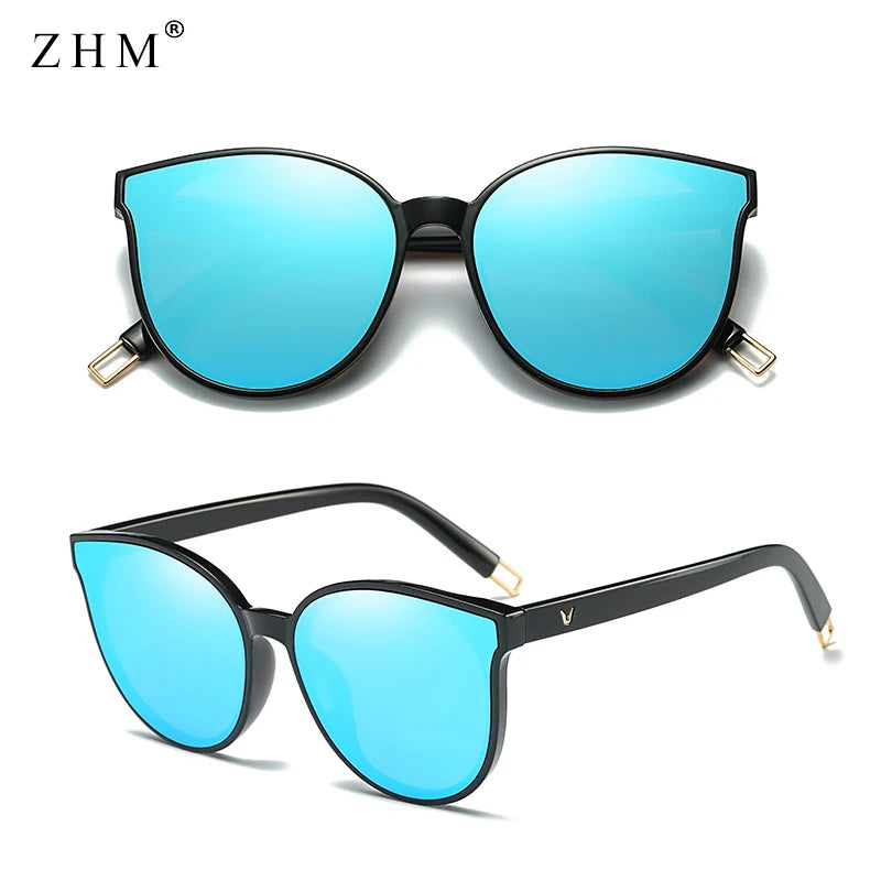 Stylish cat eye sunglasses Woman Color Luxury popular Sunglasses Men Woman  Twin Beam Oversized Sun Glasses Oculos De Sol UV400