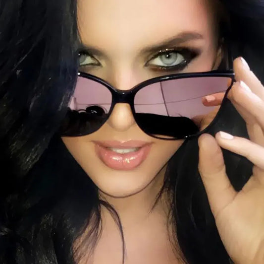 Stylish cat eye sunglasses Woman Color Luxury popular Sunglasses Men Woman  Twin Beam Oversized Sun Glasses Oculos De Sol UV400