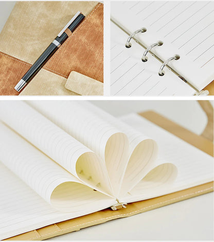 Logo Customized A5 Notebook Commercial Loose Leaf Writing Pads Spiral Binder Planner Office Stationery Supply