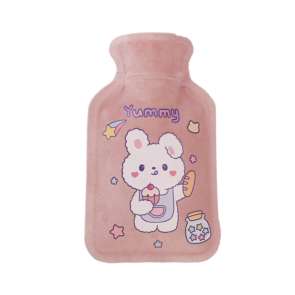 Hot Water Bottle Bag Cute Warm Belly Treasure Cartoon Warmer Filled Mini Explosion-proof Portable Winter Reusable Hand Warmer