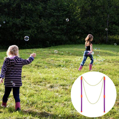 Outdoor Western Large Bubble Wand Set Long Huge Bubbles Kids Toys Children Rainbow World Bubble Swing foldable Outdoor Activity