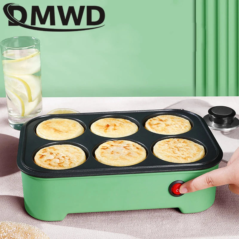 Electric Takoyaki Maker Egg Omelette Cooker Crepe Pancake Fried Steak Frying Pan Chibi Maruko Baking Machine Octopus Balls Grill