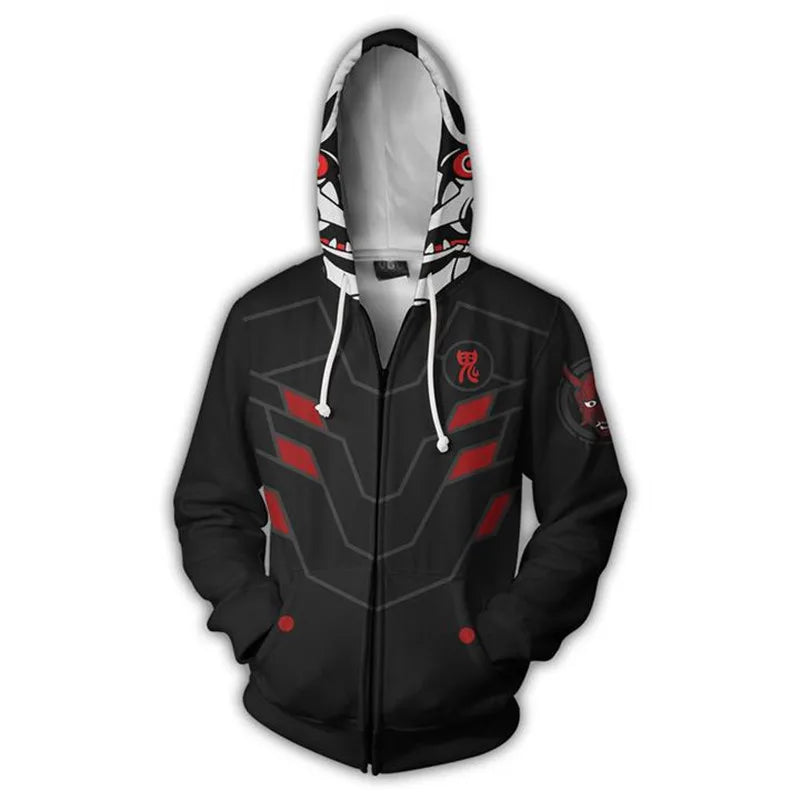 Anime Game Hoodie Sweatshirt 3D Printing Overwatches DVA DJ Cosplay Costume Women Men Couple Hooded Jacket Top Clothing