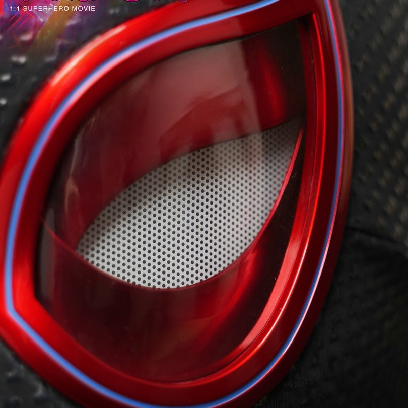 Spider-Man Helmet with Movable Eyes, Electric Blink Feature, Multiverse Action Mask