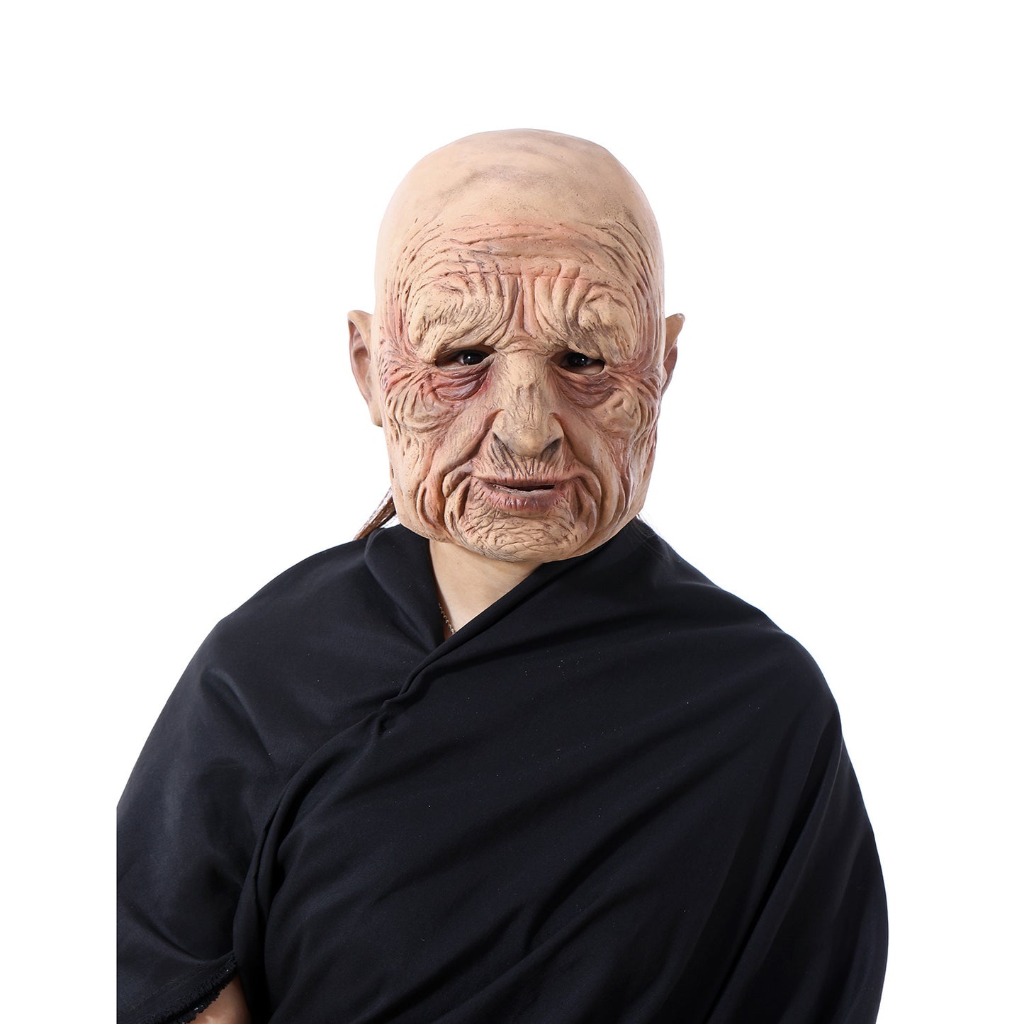 Halloween zombie horror old man face latex mask party funny horror performance props decoration