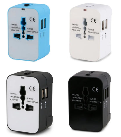 Hot Sale Travel Adapter with Dual USB Port Universal Adaptor UK to EU Plug