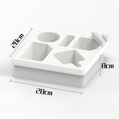 Couch Cup Holder Natural AntiSlip Silicone Sofa Armrest Tray Foldable Multifunctional Remote Control Holder Snack Tray For Home