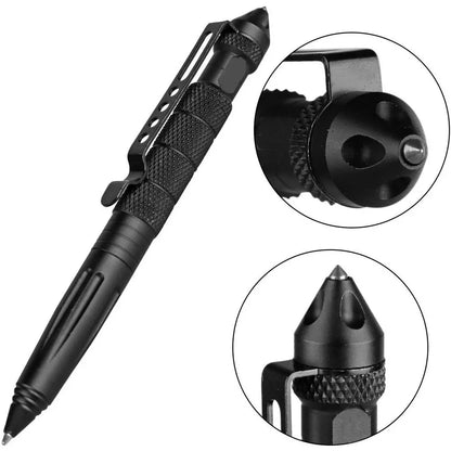 Tactical Pen Multifunction Aluminum Alloy Emergency Glass Breaker Pen Outdoor Camping Security Survival Tools