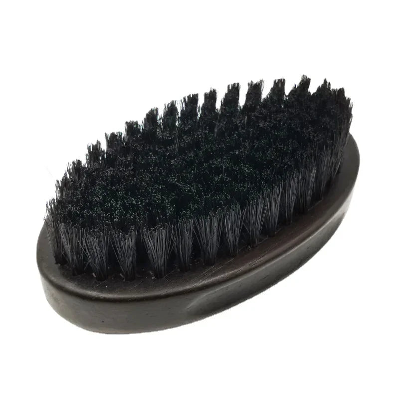 Fur Boar Wild Men Beard Brush Wood Bristle Professional Beard Comb Hair Mustache Shaving Face Massage Facial Hair Cleaning Brush