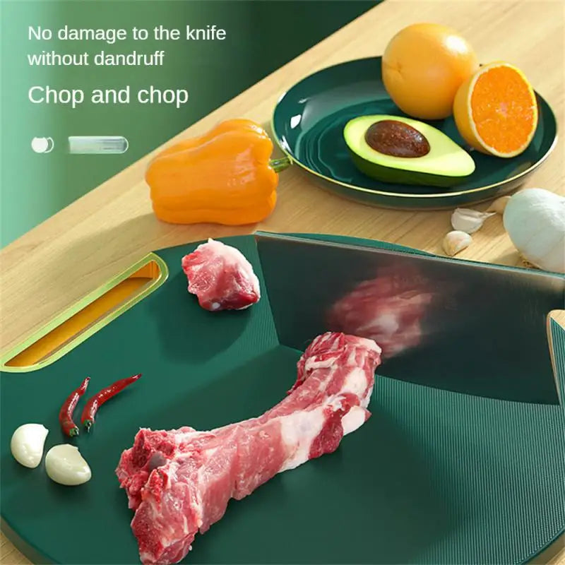 Chopping Board Anti-mildew Green Cutting Plate Household Cutting Board Anti-skid Round Kitchen Supplies Pe