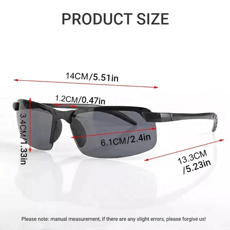 FG Men Night Vision Glasses for Driving Yellow Glasses PC Frame Sunglasses Outdoor Glasses To Handle At Night Anti Glare Gafas