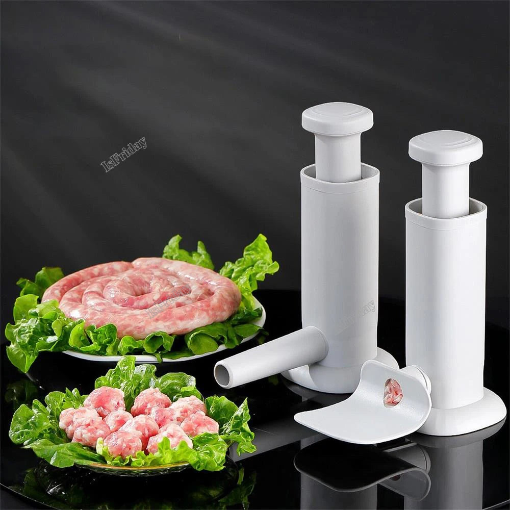 Manual Sausage Filling Machine Meat Stuffer Filler Making Kit Sausage Machine Homemade Meatball Maker Kitchen Tools Supplies