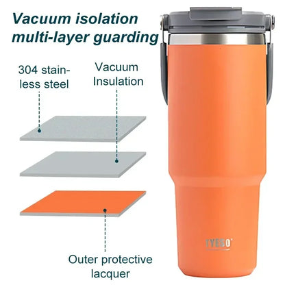 Stainless Steel Thermos Bottle Tyeso Coffee Cup Portable Insulation Cold And Hot Travel Fitness Mug Leakproof Vacuum Flask