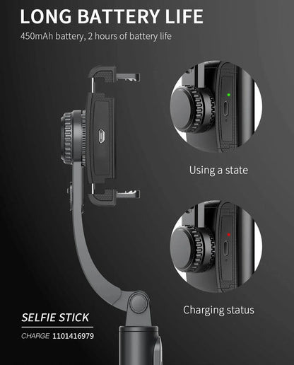 COOL DIER 2023 NEW Phone Gimbal stabilizer Wireless Bluetooth selfie stick tripod Stabilizer holder bracket For Smartphone live