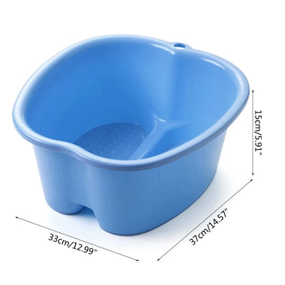 Plastic Large Foot Bath Spa Tub Basin Bucket for Soaking Feet Detox Pedicure Massage Portable 3 Colors G5AB