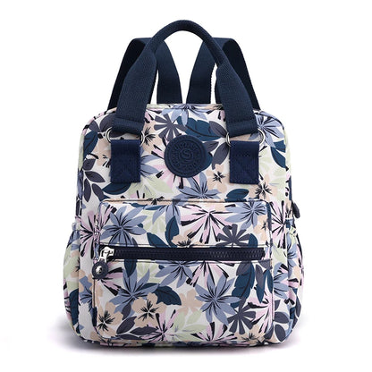 Fashion Floral Pattern Female Small Backpack Pretty Style Girls Shopping Backpack High Quality Fabric Daypack Backpack SAC