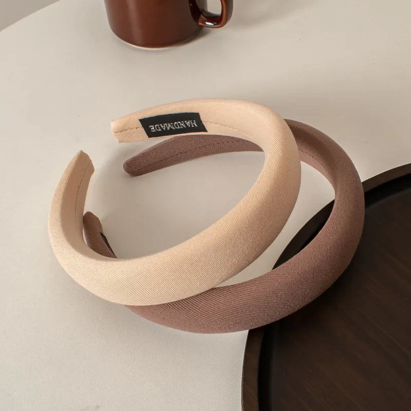 Wide-brimmed Fabric Autumn/winter Hairband Women Wild Go Out Korea Sweet Headband Press Hair Hairband Headband Hair Accessories