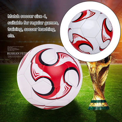 Cyclone Color Football Professional Soccer Ball Standard Size 4 Football PU  Leather  Machine-Stitched Football