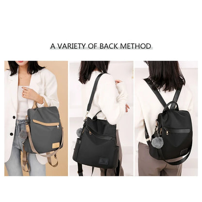 Waterproof Oxford Cloth Women Backpack Anti-theft Backpack Woman Light Weight Nylon Travel Backpack Fashion School Shoulder Bags