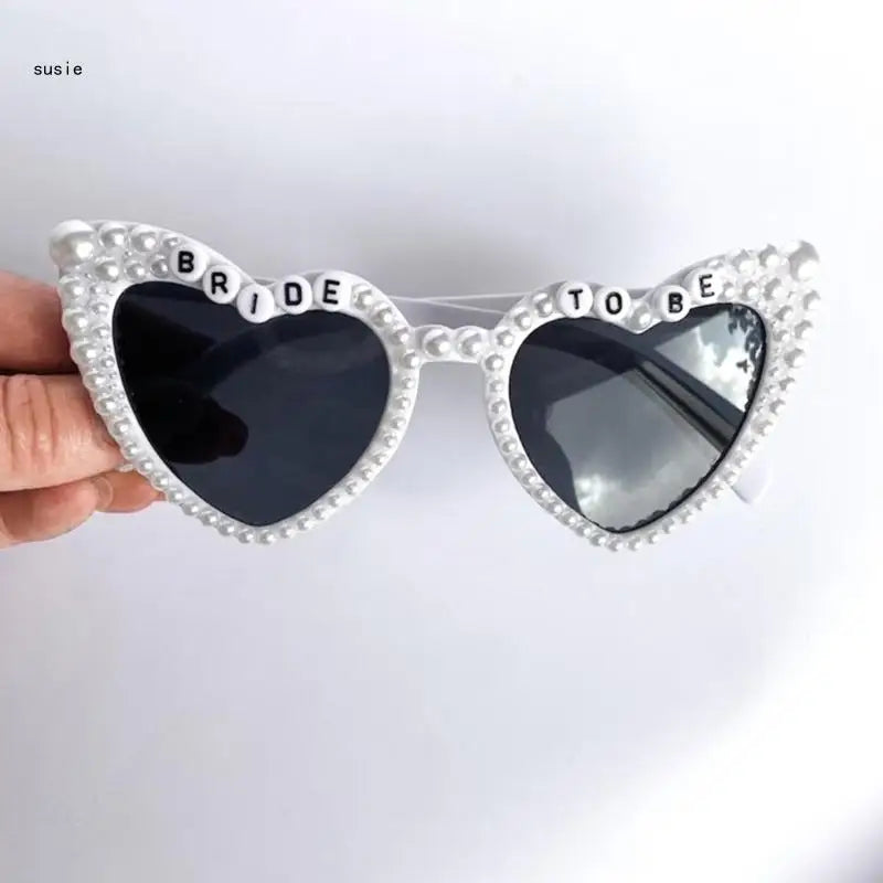 Bachelorette Party Sunglasses Engagement Pearls Sunglasses Bride to Be Gift