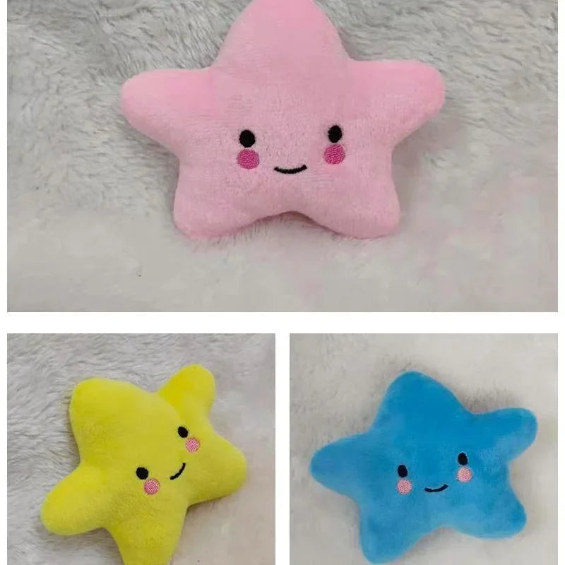 Pet Toy Plush Sounding Pentagram Toy Pet Playing Fun Dog Toys Cat Toys Pet Supplies