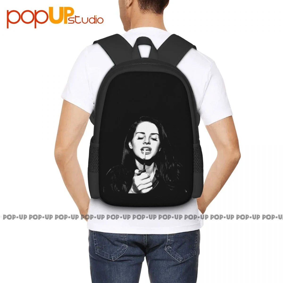 Lana Del Rey Backpack Large Capacity Hot Creative Storage Bag Riding Backpack