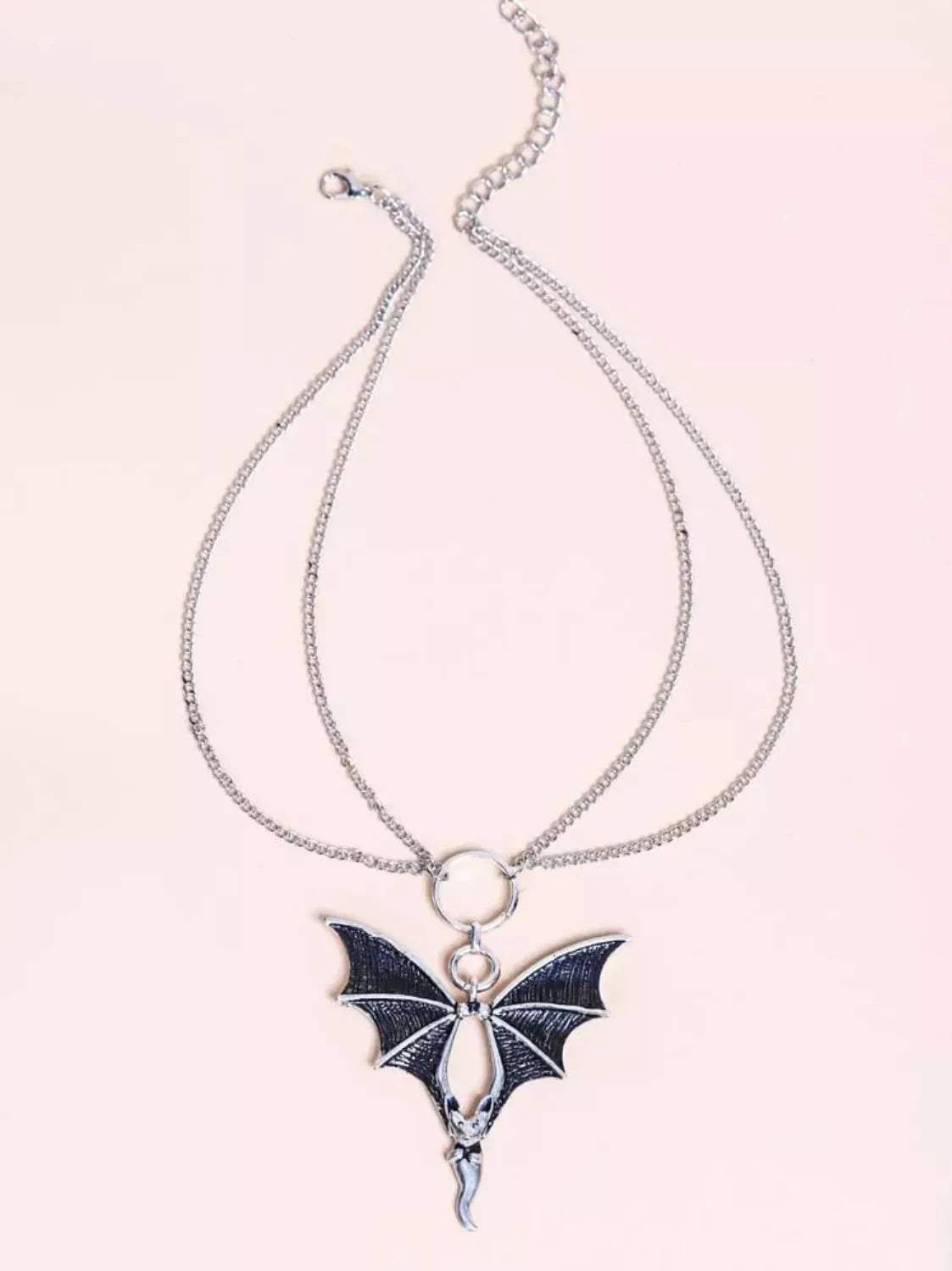 Fashion Vintage Punk Gothic Flying Vampire Bat Choker Dark Style Chain Necklace Animals Pendant Jewelry Gift For Women