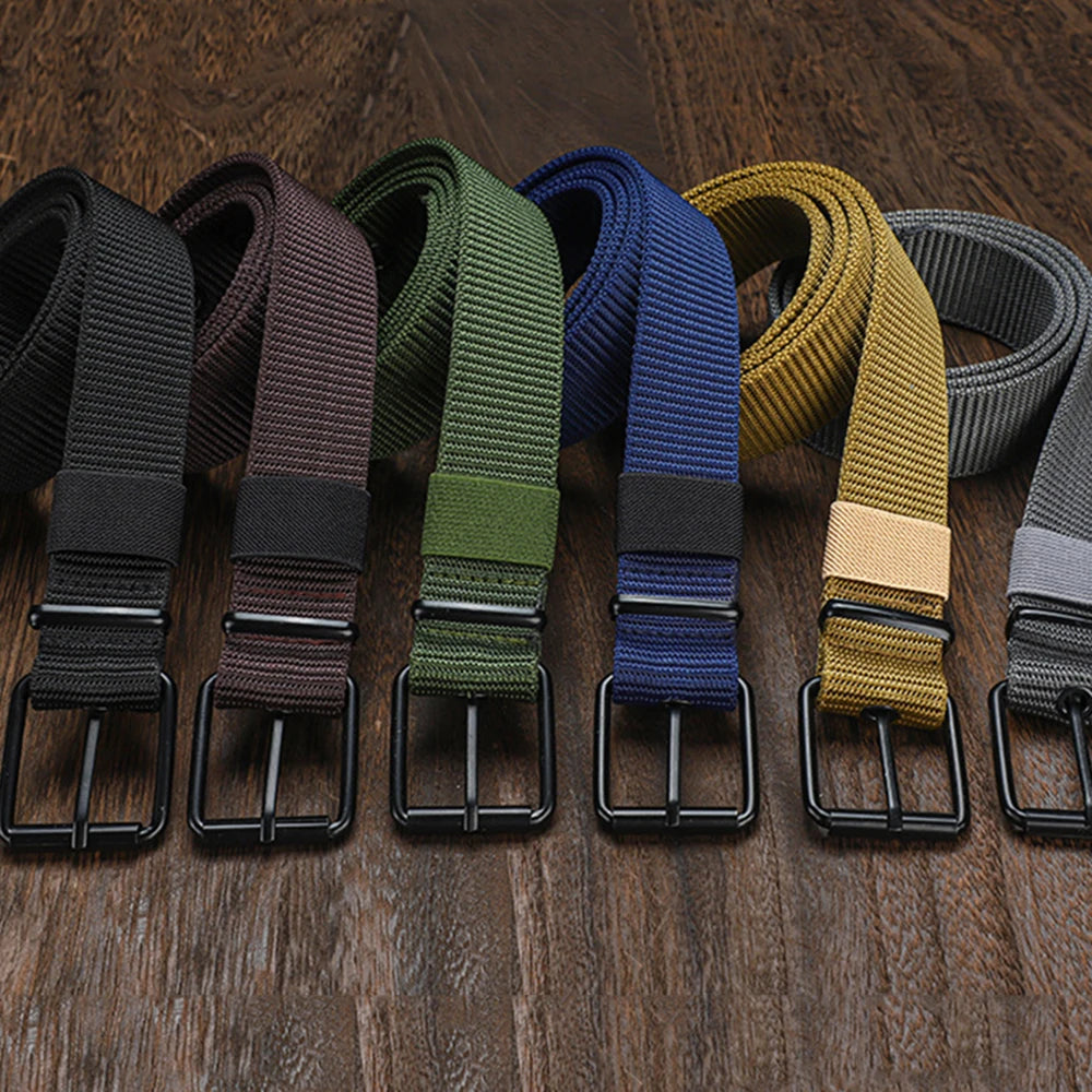 Pin Buckle Nylon Belt for Mens Outdoor Work Military Tactical Hunting High Quality Jeans Strap Canvas Casual Fashion Waistband