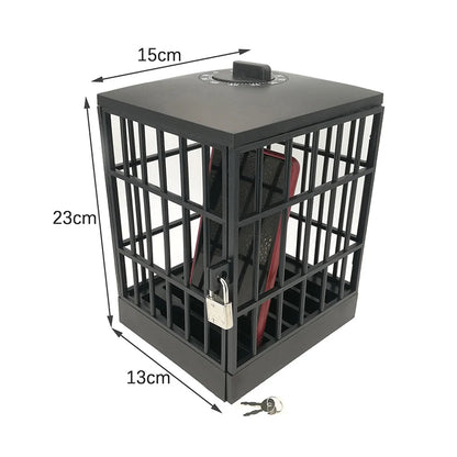 Cell Phone Jail with Timer Creative Cell Prison Lock for Party Home Table Office Cell Phone Cage Prison Cell Phone Storage Box