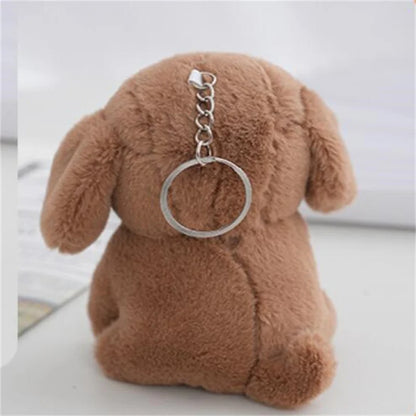 1PCS Cartoon Cute Puppy Dog Plush Toys For Girls Gifts Stuffed Pendant Small Mini Teddy Dog Doll Ragdoll Bag Ornament 12CM