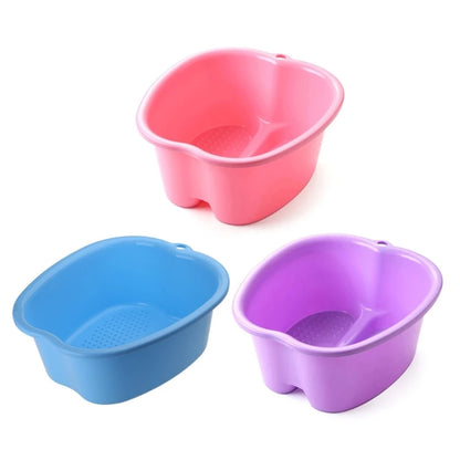 Plastic Large Foot Bath Spa Tub Basin Bucket for Soaking Feet Detox Pedicure Massage Portable 3 Colors G5AB