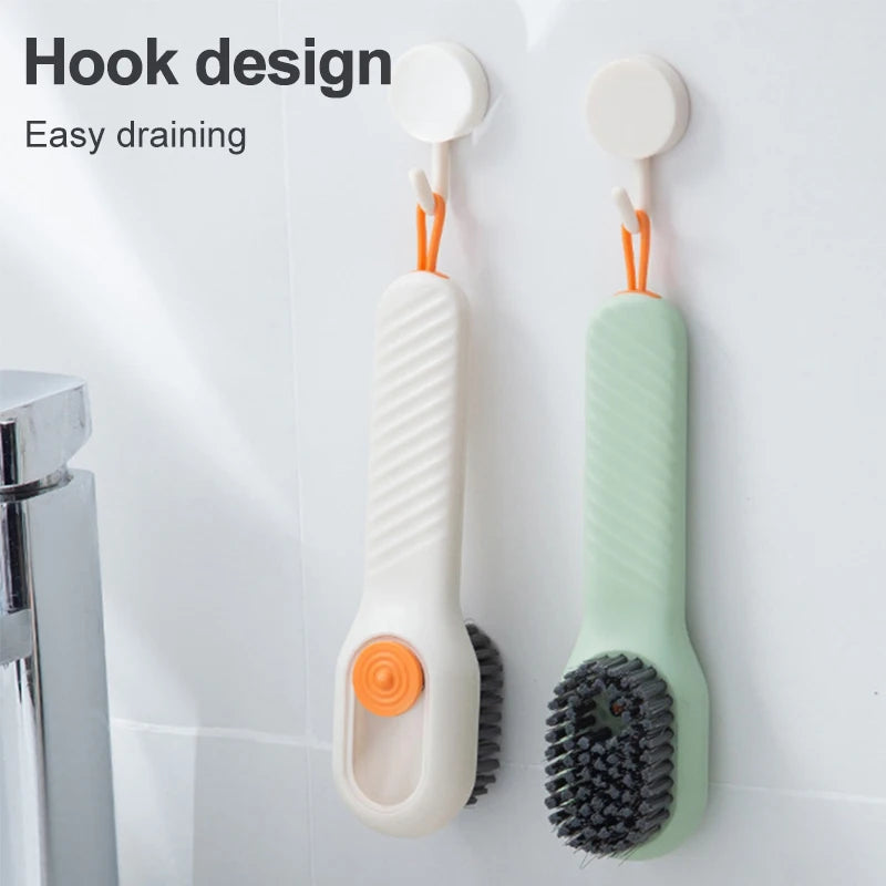 Cleaning Brush Soft Bristled Liquid Filled Up Wash Shoe Cleaning Tools Long Handle Clothes Brush Household Cleaning Tool