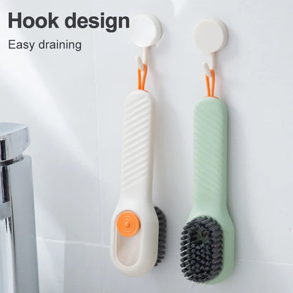 Cleaning Brush Soft Bristled Liquid Filled Up Wash Shoe Cleaning Tools Long Handle Clothes Brush Household Cleaning Tool