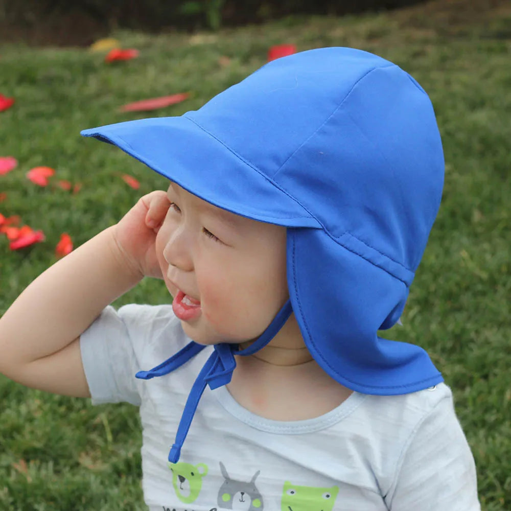 Children's Bucket Hats Adjustable Summer Baby Quick-drying Cap Wide Brim Beach Travel  UV Protection Outdoor Essential Sun Caps