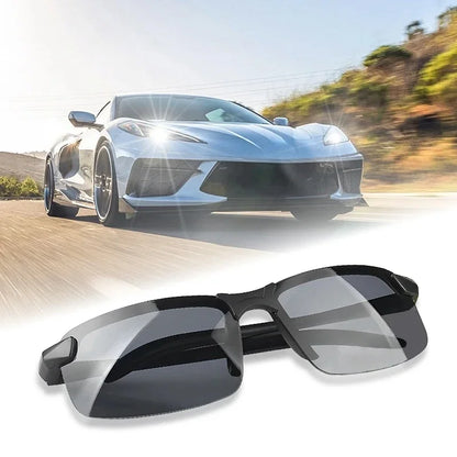 FG Men Night Vision Glasses for Driving Yellow Glasses PC Frame Sunglasses Outdoor Glasses To Handle At Night Anti Glare Gafas