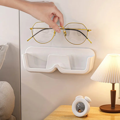 1pc Wall-Mounted Glasses Display Rack Sunglasses Organizer Box Cabinet Glasses Storage Box Bedroom Glasses Display Accessories