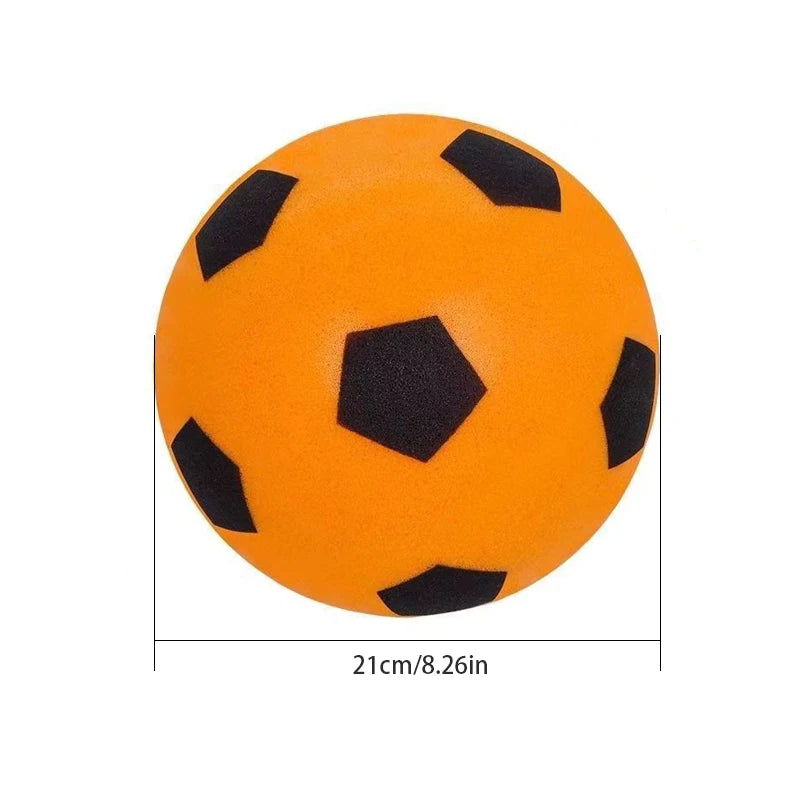 1PC Machine Stitched Custom Printing Foam Football Soccer Balls Multicolour Silent Football