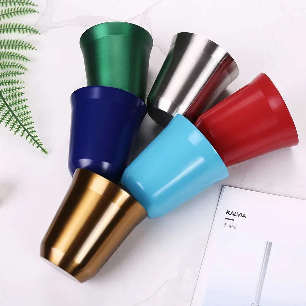 80ML Espresso Mugs Stainless Steel Coffee Milk Water Drink Breakfast Cups 304 Insulated Double Wall Dishwasher Safe