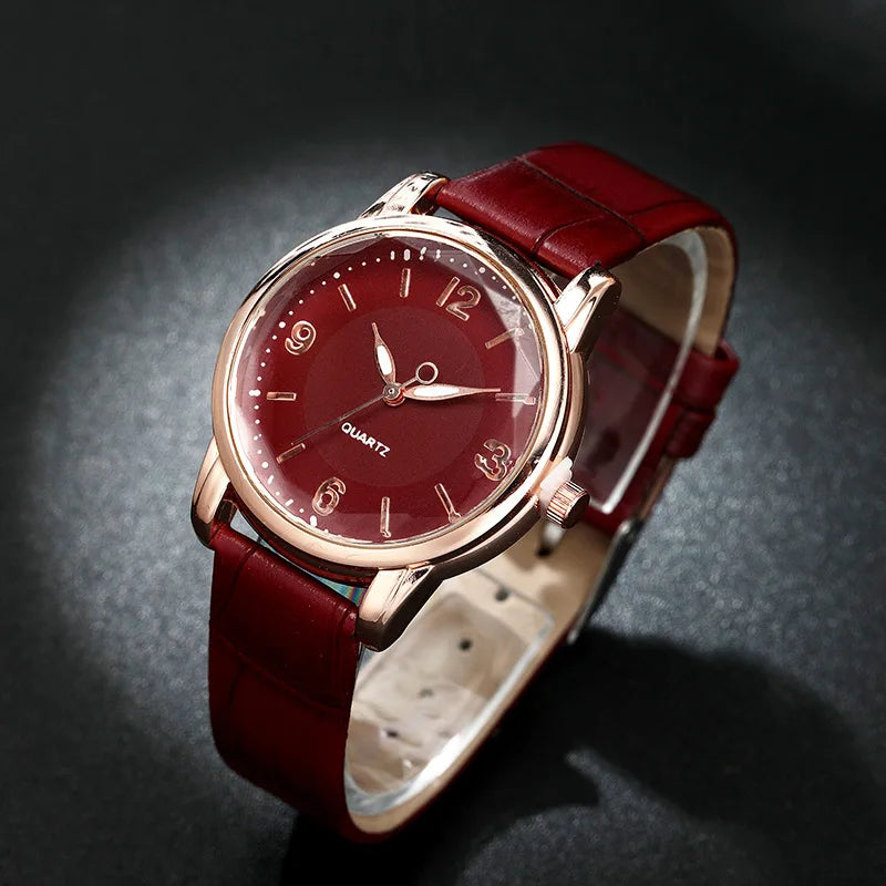 Ladies Leather Watches Women Watch Dial Quartz Creative Fashion Quartz Watch Montre Femme Reloj Mujer Relojes Para Mujer